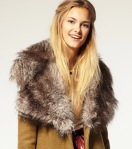 A big fake fur collar dresses up the most mundane of coats or jackets. 